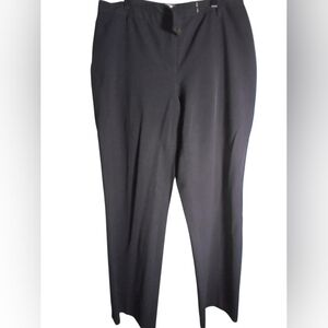 Chaus Black Dress Pants - Straight Leg Size 8 Back Pockets Business Office